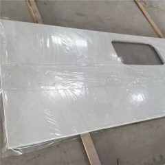White marble prefabricated bathroom  countertop